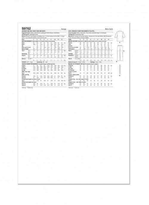 Simplicity Sewing Pattern 9762, Jackets, Trousers, Shorts, Suits for Kids, HH (3-4-5-6) - Intermediate