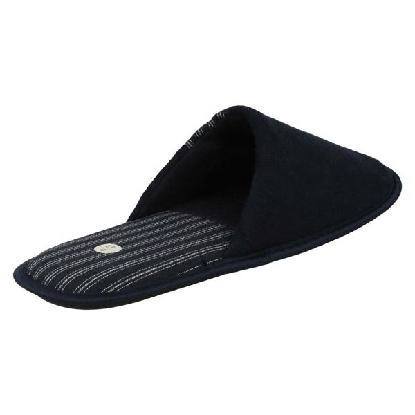 Spot On Mens Spot On Stripy Mule Slippers X2118