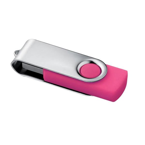 MidOcean Techmate Pendrive 16GB USB Flash Drive - Fuchsia - 