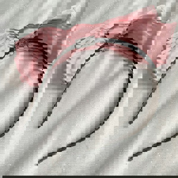 pink fascinator bow headband alice band