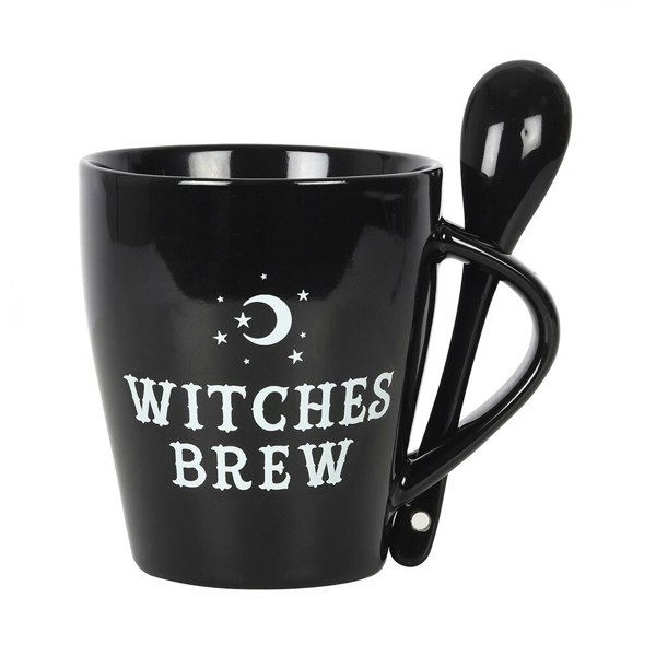 Something Different Witches Brew Mug Set - Black/White