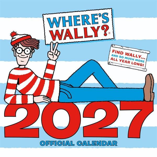 Where's Wally? Calendar 2027, Wall Calendars, Month To View, Family, Gift