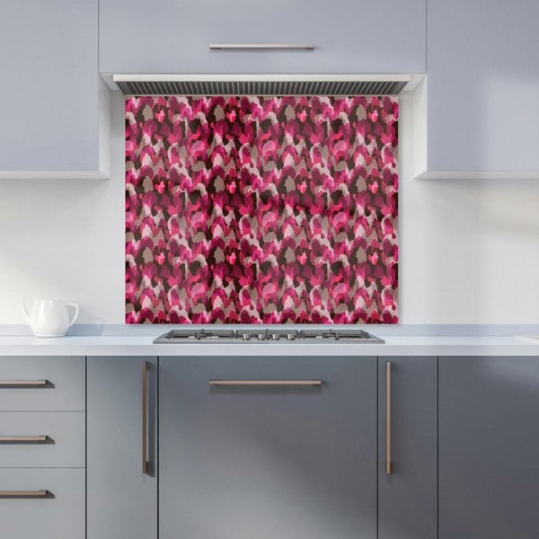 Warren Reed - Designer Modern Pink Animal Print Kitchen Splashback