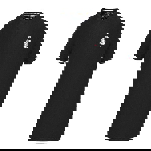 Aquascutum Mens 1851 AQ Logo T-Shirt - Black