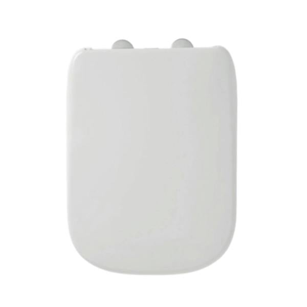 Bemis Teramo Square Slow Close Top Fix Quick Release Toilet Seat 350mm width - 2400CL000