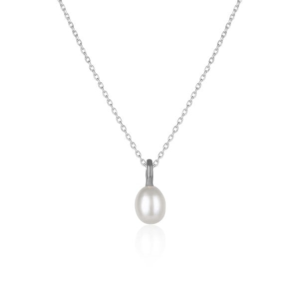 Spero London Treasures Baroque Seed Pearl Pendant Sterling Silver Necklace