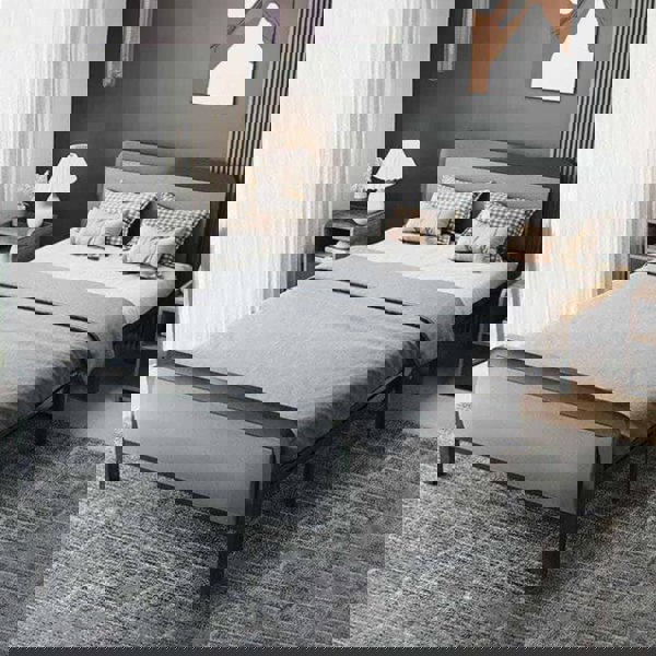 Portable Folding Guest Bed with Mattress Living and Home