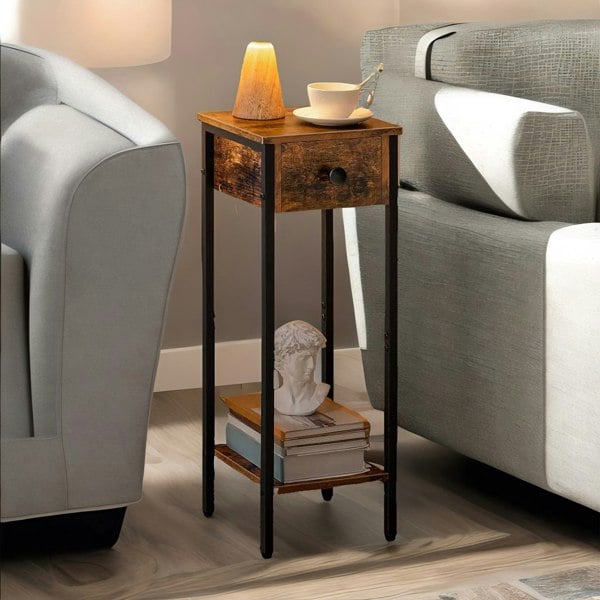 Rafaelo Mobilia Set of 2 Slim Side Tables