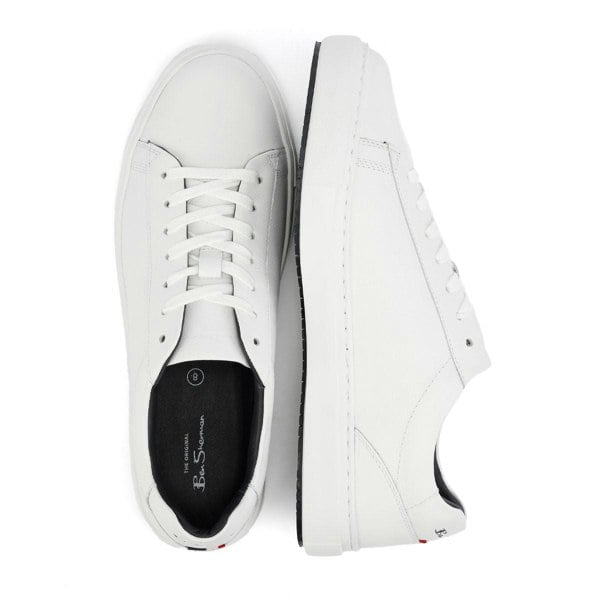 Ben Sherman Ace Cupsole Leather Men's White Trainers