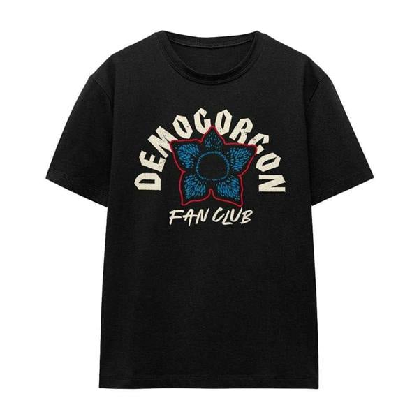 Stranger Things Womens/Ladies Fan Club Demogorgon T-Shirt - Black - 