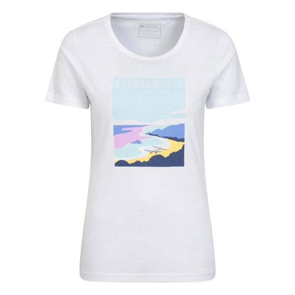 Mountain Warehouse Womens Bournemouth Scenery T-Shirt - White