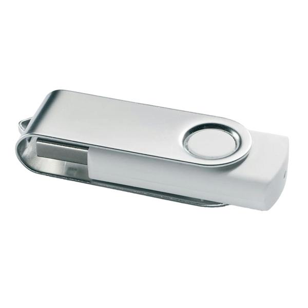 MidOcean Techmate 8GB USB Flash Drive - White - 