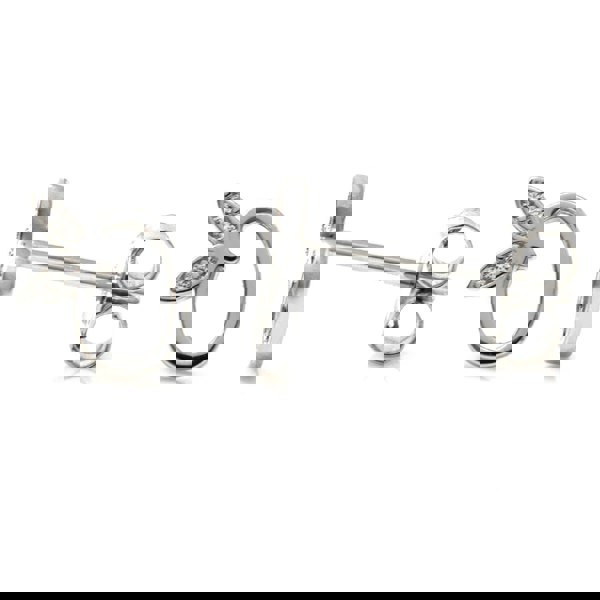 Say It With Winged Initial Earrings - Sterling Silver