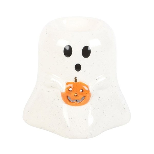 Serano Ghost Shaped Oil Burner and Wax Warmer with Pumpkin