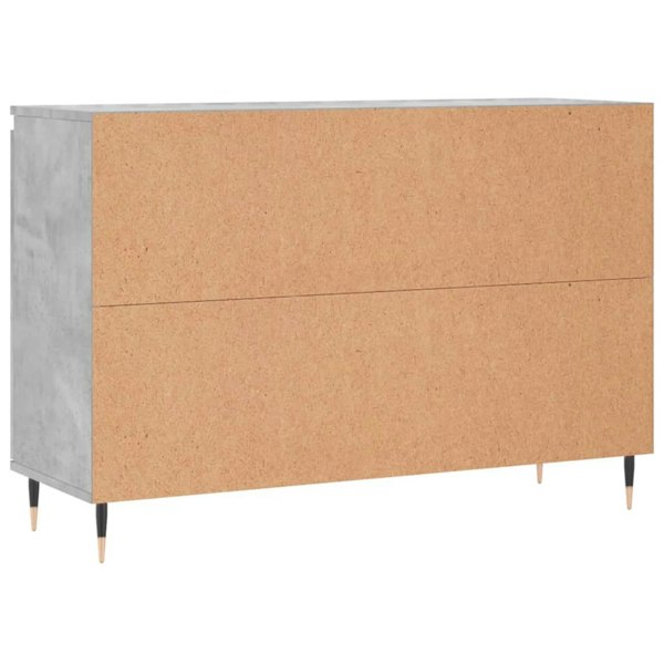 Berkfield Sideboard Concrete Grey 104x35x70 cm Engineered Wood