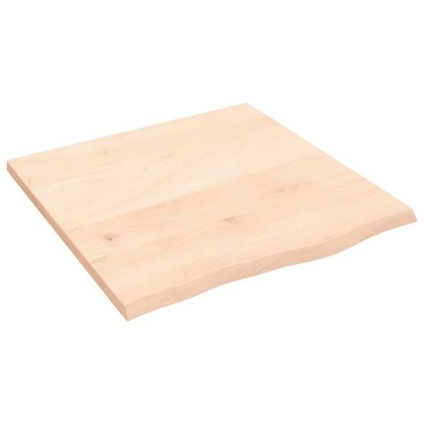 Berkfield Wall Shelf 60x60x2 cm Untreated Solid Wood Oak