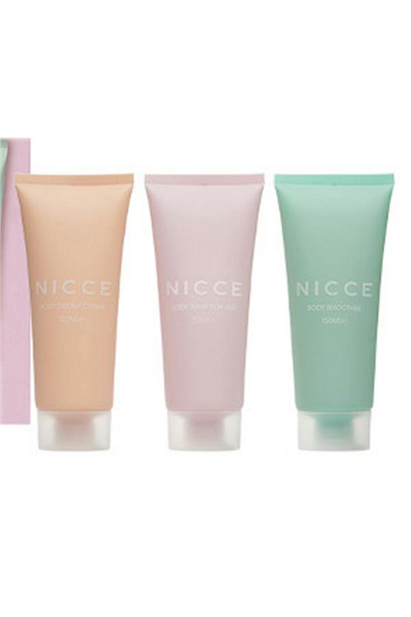 Nicce for Women Body Set Trio - Body Wash 150ml Body Cream 150ml, Body Smoother 150ml