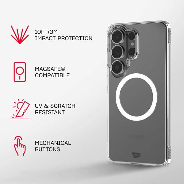 Tech 21 Tech21 Evo Lite Magnet Case for Samsung Galaxy S26 6.3" Clear - T21-11554
