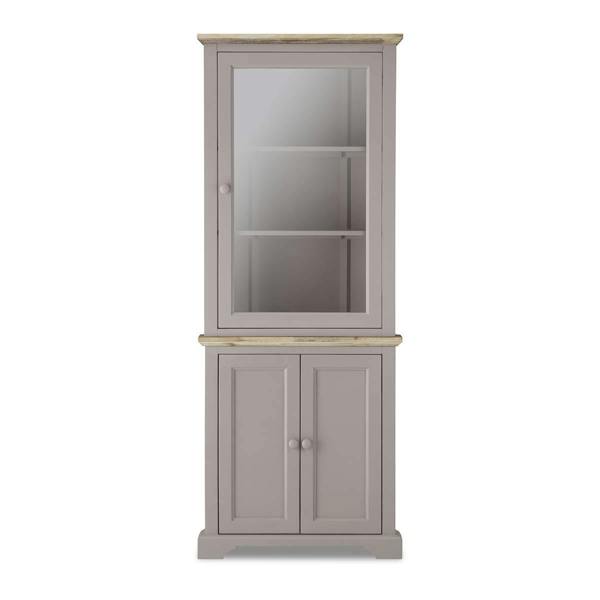 Statement Furniture Florence Corner Display Cabinet, Glass Door Assembled Dresser