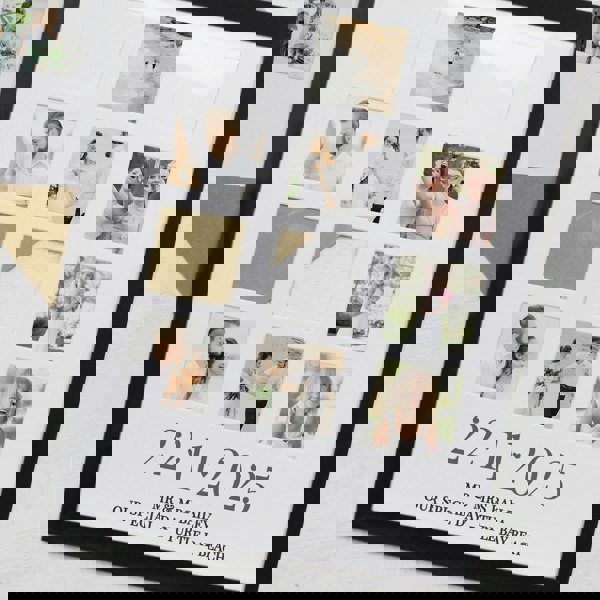 Personalised Memento Company Personalised Special Date Black Multi Photo Frame