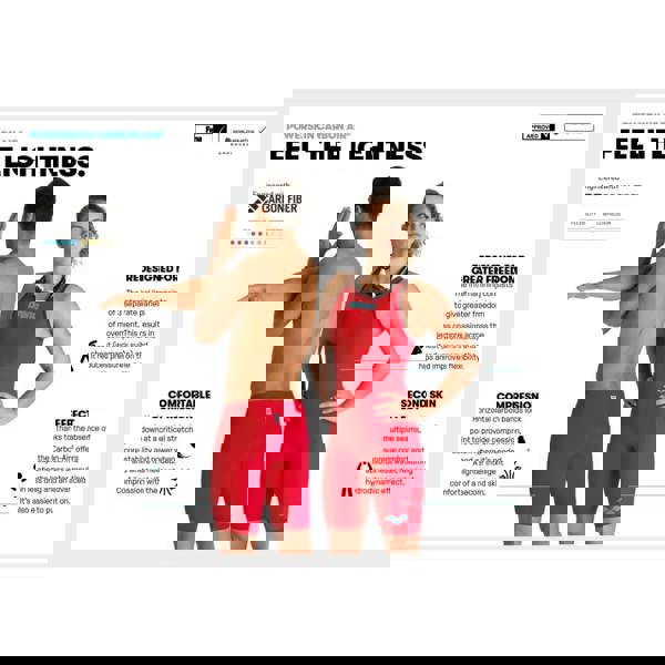 Arena Powerskin Carbon Air 2 Jammer in blue grey