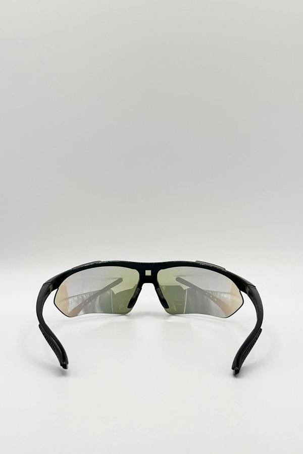 Outdoor Sports Racer Sunglasses In Muted Multi With Case - svnx