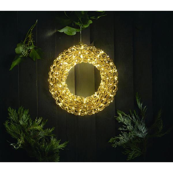 Titan Gold Wreath 40cm LV