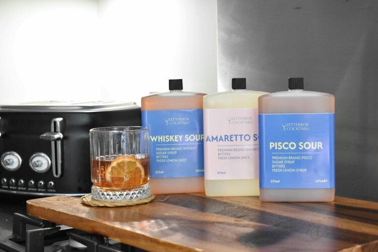 Letterbox Cocktails Whiskey Sour Mini Cocktail – Premium Letterbox Cocktail Gift (100ml)