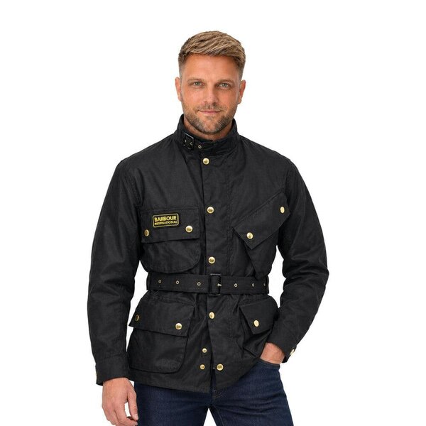 Barbour International Original Waxed Jacket Black