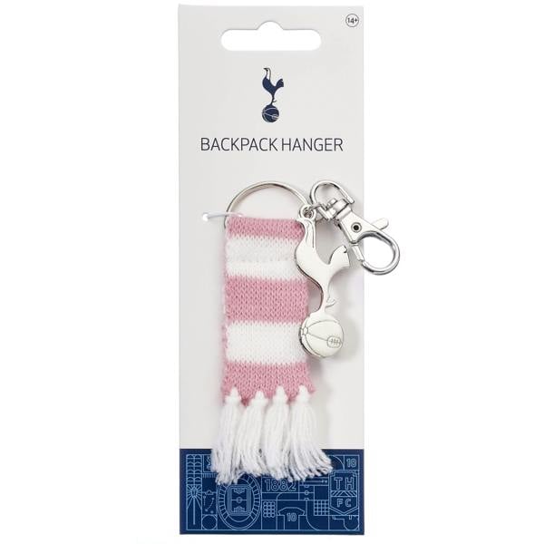 The Carat Shop Tottenham Hotspur Pink Scarf and Cockerel Backpack Hanger