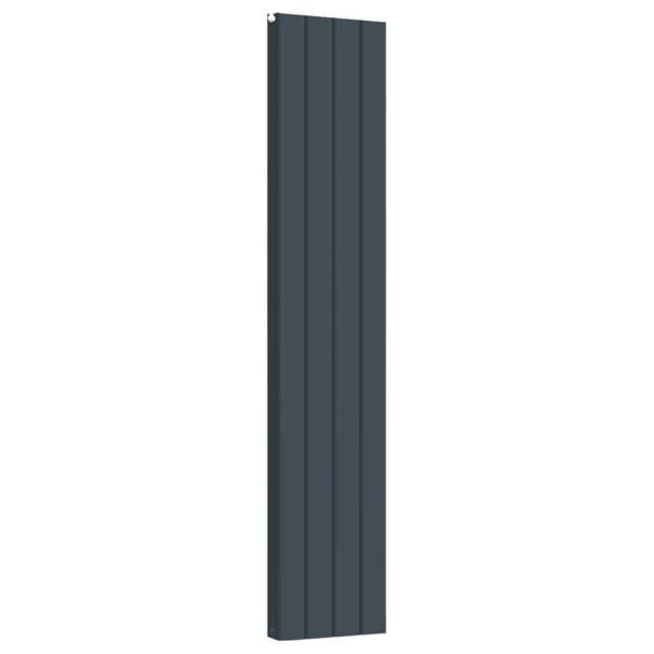 407mm-x-1800mm-Double-Aluminium-Panel-Radiator-in-Anthracite-Grey--Model-Lena--Wall-mounted