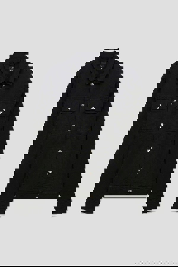 Men's Regular Fit Black Denim Jacket  £28.99