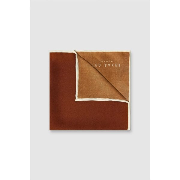 Ted Baker Rust Contrast Pocket Square