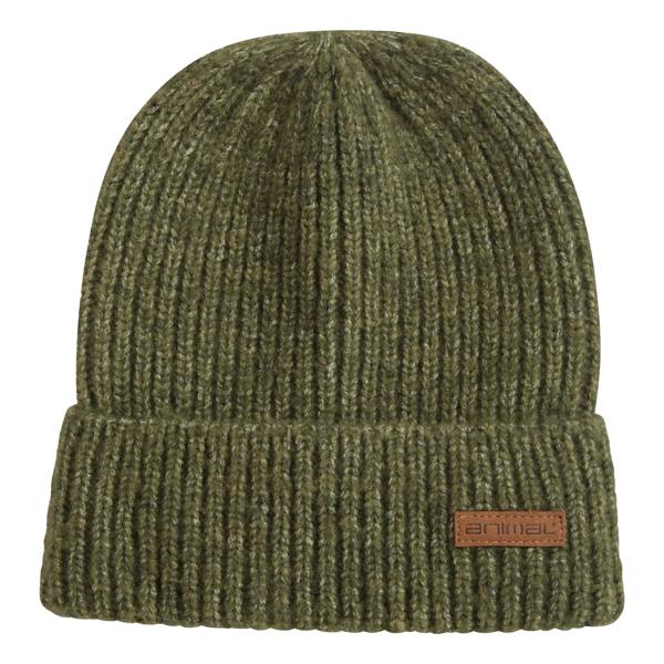 Animal Mens Codi Knitted Recycled Beanie - Khaki - 