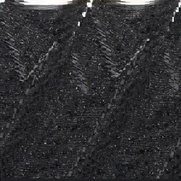 Erdem tweed skirt in black and shimmering onyx black