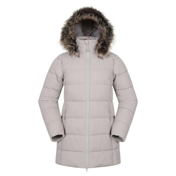 Mountain Warehouse Womens/Ladies Nola Long Padded Jacket - Light Beige - 