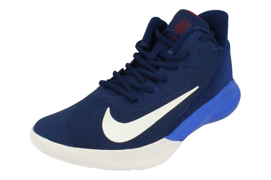 Nike Precision IV Mens Basketball Trainers Ck1069 400 - Blue Void White Racer Blue 400 - Photo 0