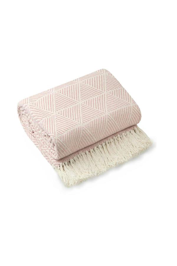 Zahra Blush Pink Throw 50x60"