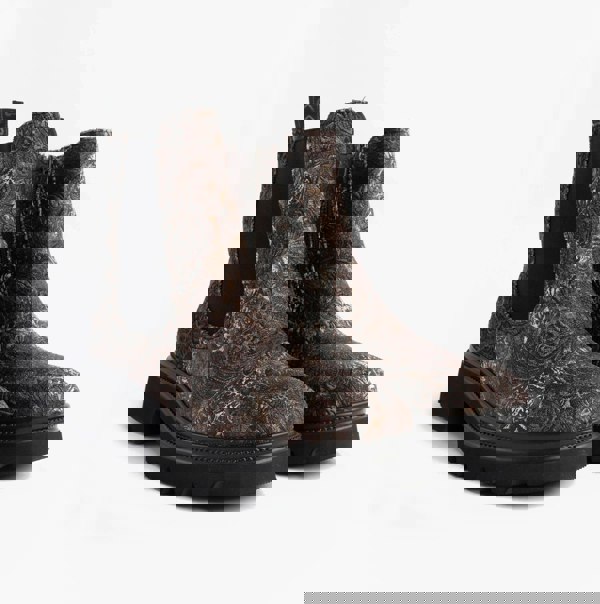 Heavenly Feet BRKVLR ZETA MEADOW VELOUR Womens Chelsea Boots Bark Velour