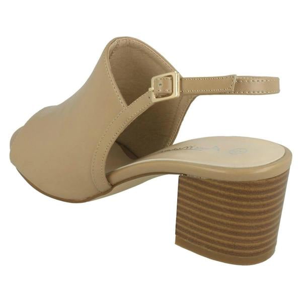 Anne Michelle Ladies Anne Michelle Mid Heel Mules