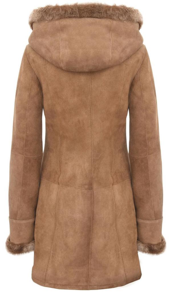 Infinity Leather Womens Suede Merino Sheepskin Parka Coat-Richmond