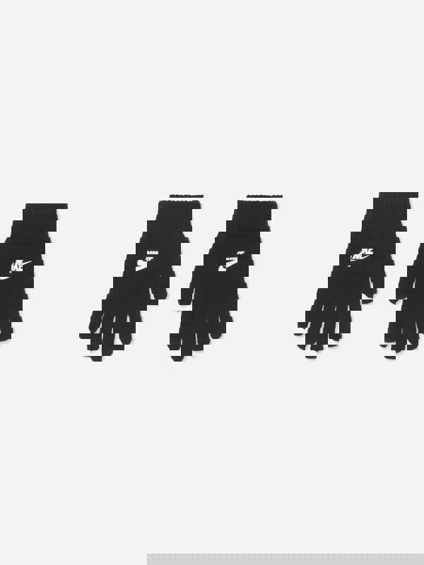 Nike Boys Swoosh Pom Beanie And Gloves Set in Black