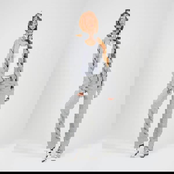 Brave Soul Grey Zip Through Sweat Bomber Jacket - Grey Image 3