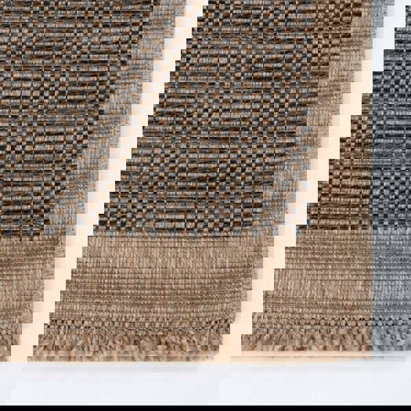 Nature Outdoor Rug dark grey easy to maintain and water-resistant