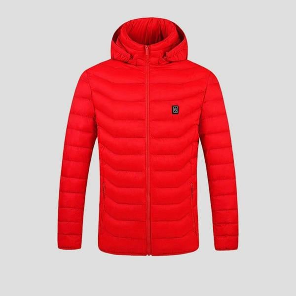 Anniou Quilted Heated Jacket - red