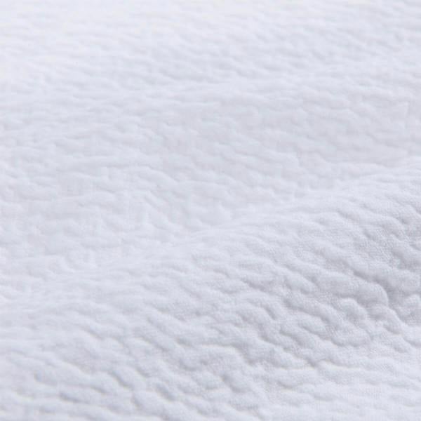 White Textured Matelasse Cotton Bedspread close-up detail 2 | Soak and Sleep