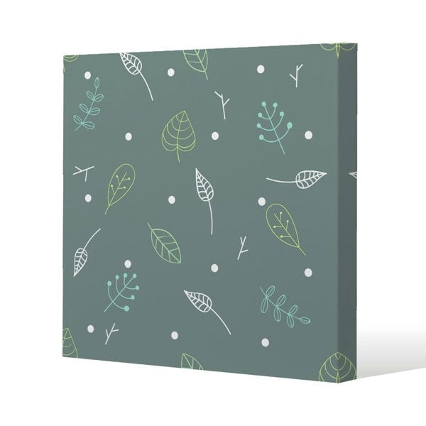 Benjamin Tate Design Hand drawn leaves (Canvas Print)