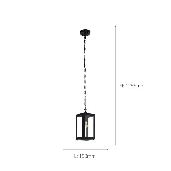 EGLO Alamonte 1 1-Light Caged Exterior Pendant