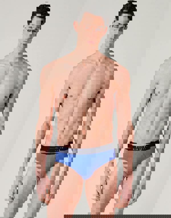 British Boxers Three-pack Men's Cotton Briefs – Summertime Blues