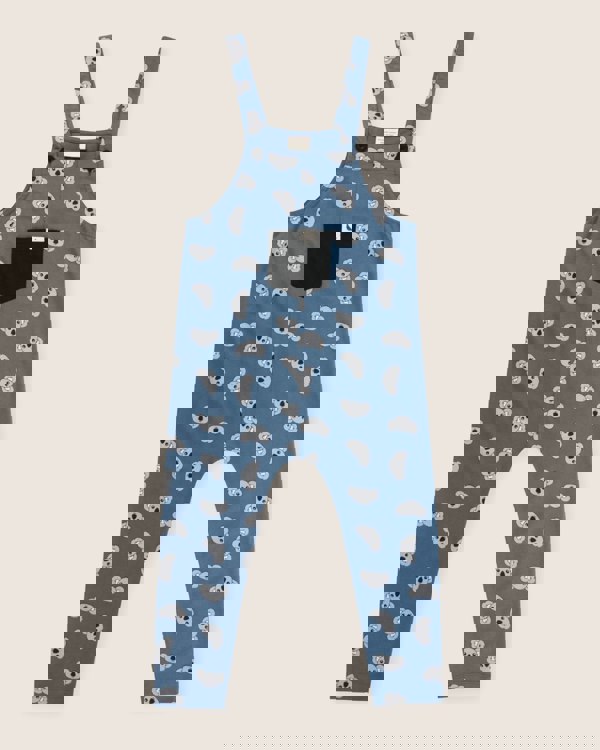 Organic Cotton Blue Koala Print Dungarees - image 2